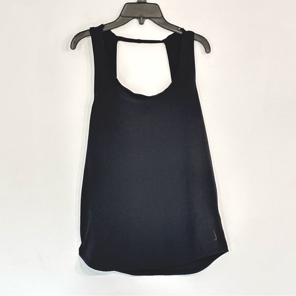 Nike | Women's Dri-Fit Black Running Tank Top  CJ3687-010 Sz Medium